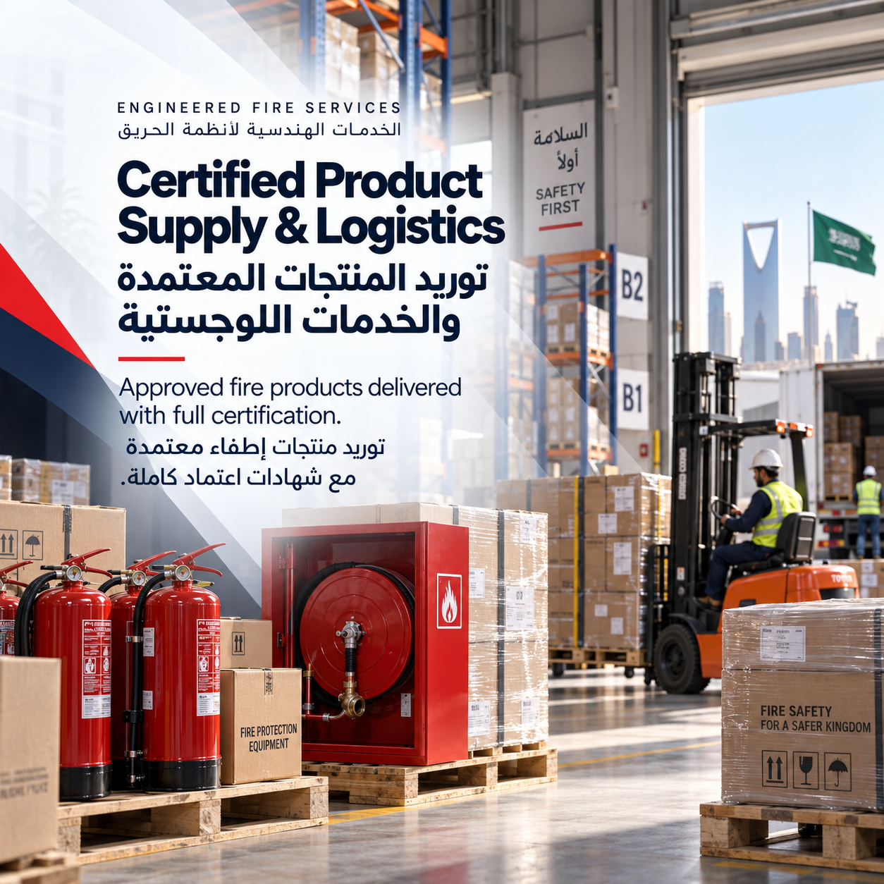 توريد المنتجات المعتمدة والخدمات اللوجستية