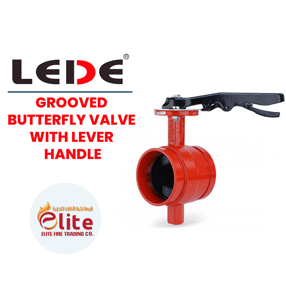 LEDE Lede GROOVED BUTTERFLY VALVE WITH LEVER HANDLE in Saudi Arabia