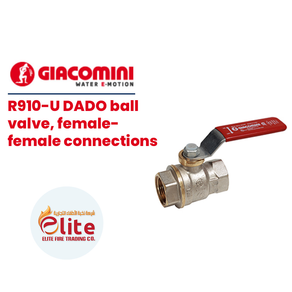 Giacomini Giacomini R910-U DADO ball valve, female-female connections in Saudi Arabia