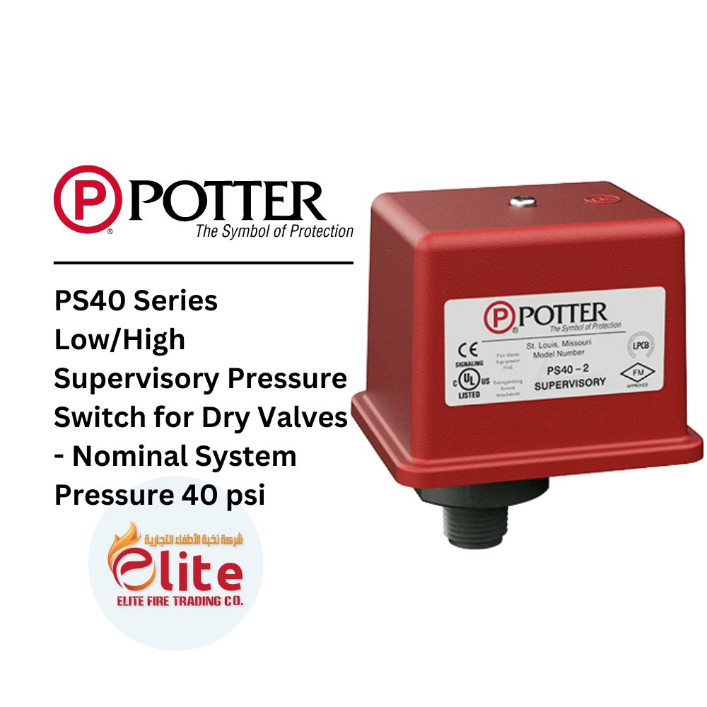Potter Potter - PS40 Series Low/High Supervisory Pressure Switch for Dry Valves - Nominal System Pressure 40 psi - in Saudi Arabia